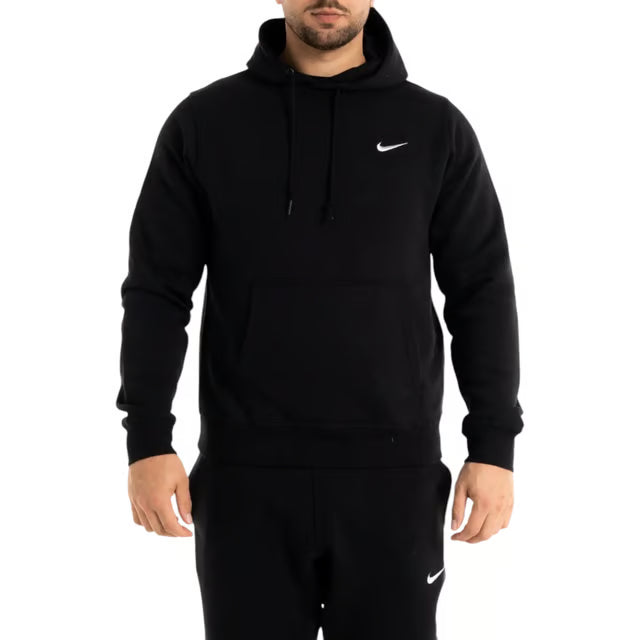 Nike Mens Fleece Hoodie Swoosh Logo Overhead Hoody Pullover Sweat