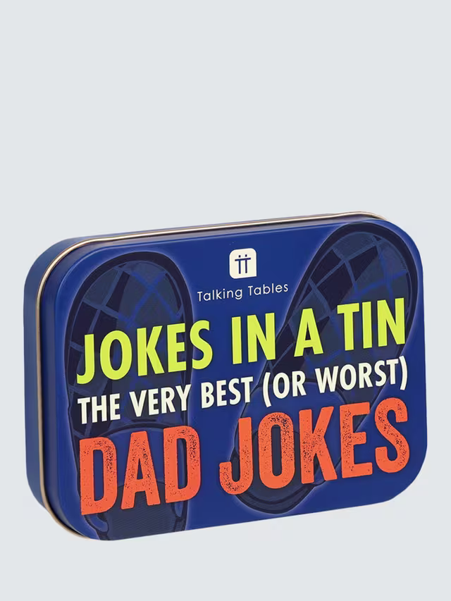 Talking Table Dad Jokes Tin