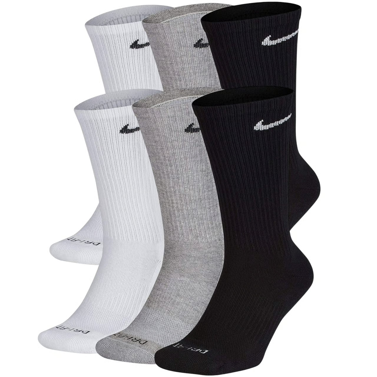 Nike Everyday Plus Cushioned Training Crew Socks (6 Pairs Multicolour)