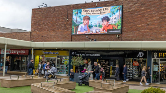 Post on a billboard - Celebrate birthdays, proposals, promotions, and more on a real billboard for a whole day. 50% off with the code HALFPRICE7V