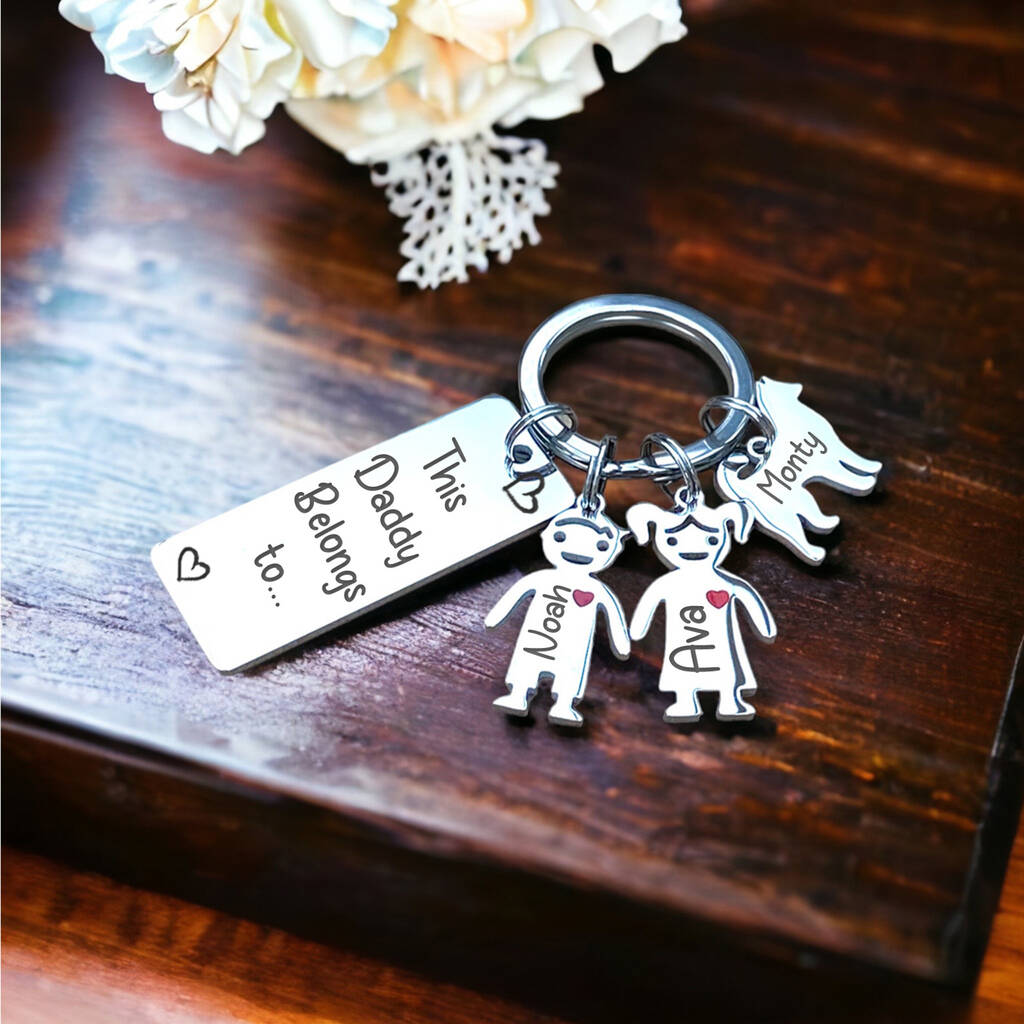 Personalised Keyring For Mummy Or Daddy