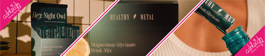 Free Healthy Metal Raspberry and Lemon Magnesium Glycinate Health Drink