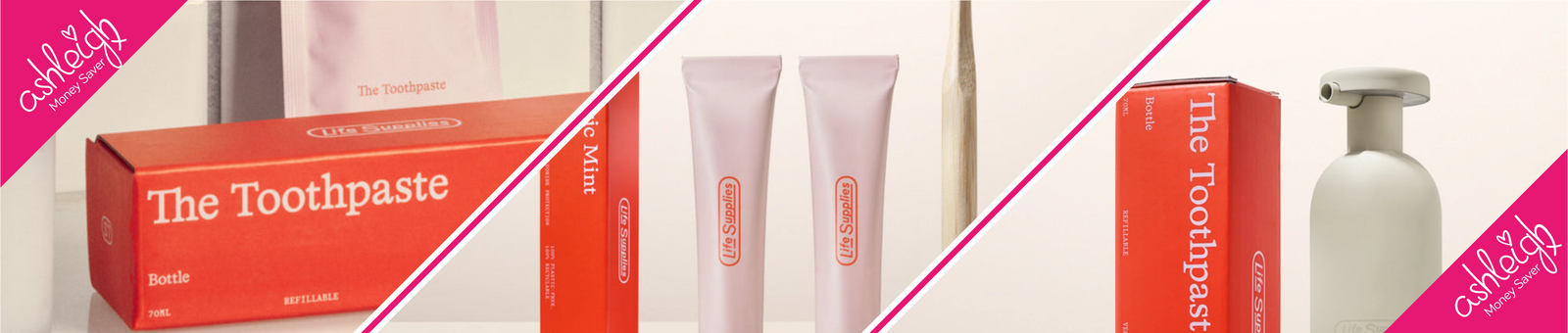 Free Natural and Sustainable Toothpaste from Life Supplies