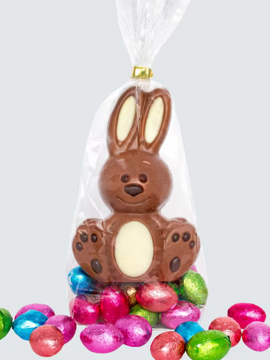 Sweet Me Keep Me Bunny 60g, and Milk Chocolate Eggs, 100g