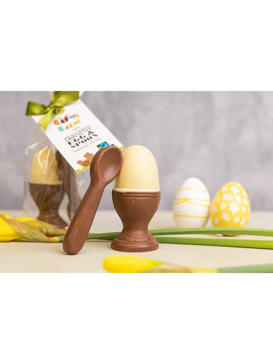 Cocoa Loco Chocolate Egg and Spoon