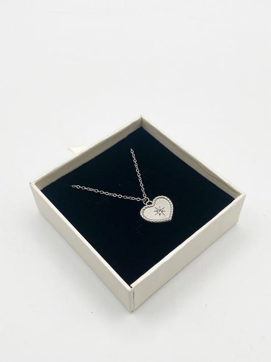 SVNX Starry Heart Necklace in Silver - Gift Boxed (price relevant to 28.1.26)