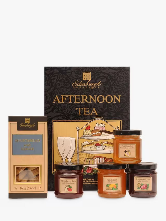 Edinburgh Preserves Afternoon Tea Jam Fizz & Shortbread Gift Set,