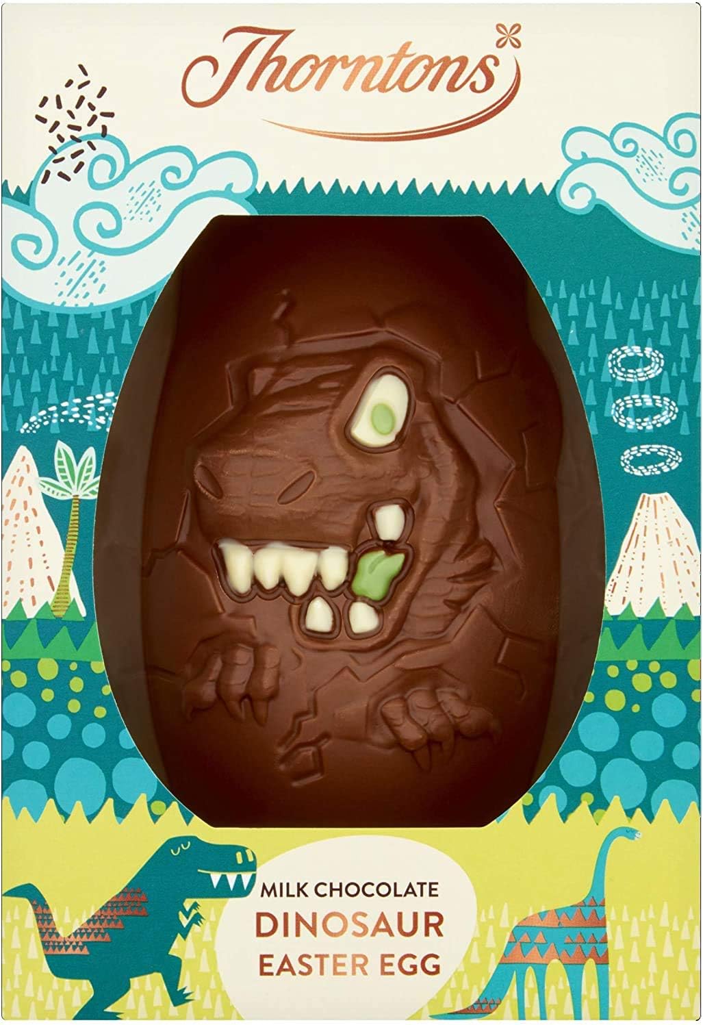 Easter Eggs for Kids Thorntons Kids Milk Chocolate Easter Egg (151g) (Dinosaur)