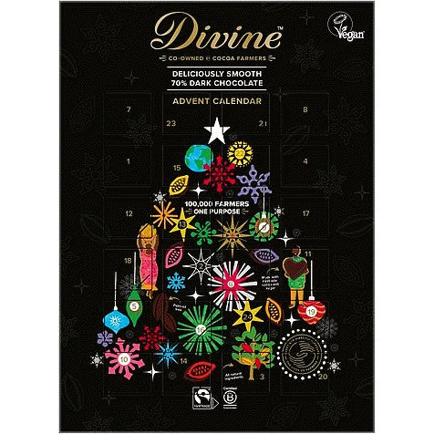 Divine 70 percent Dark Chocolate Advent