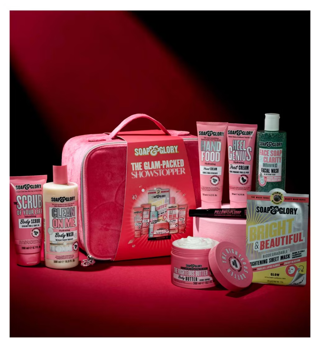 Soap & Glory The Glam-Packed Showstopper 8 Piece Full Size Gift Set (price relevant 28.1.26)