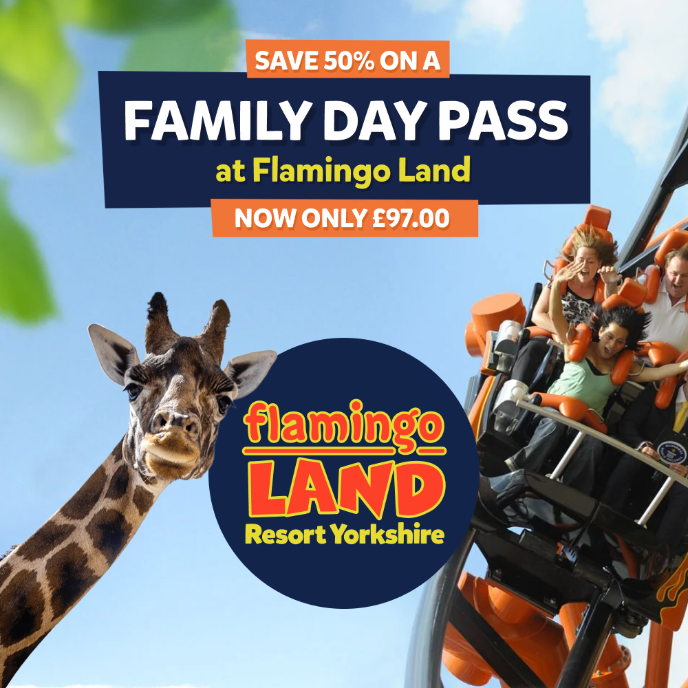 Flamingo Land - Half Price Family Day Pass 2026