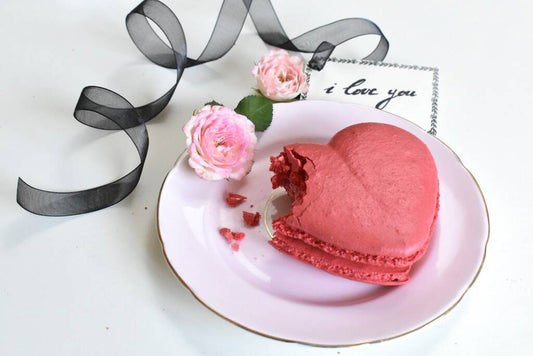 Large Heart Macaron In Gift Box