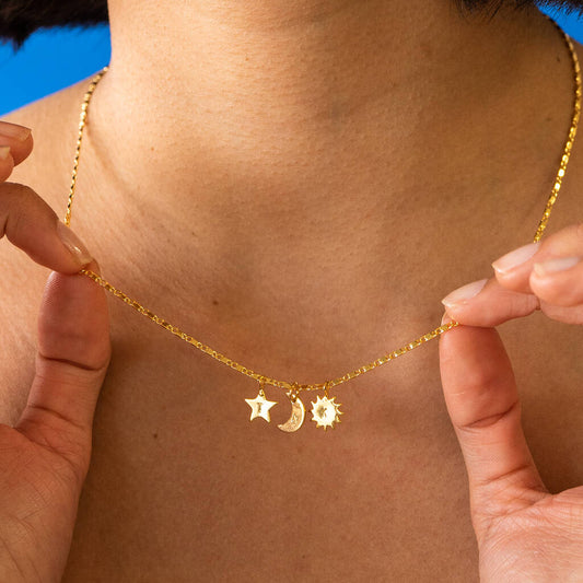 Personalised Celestial Charm Necklace (deal relevant 27/1/26)