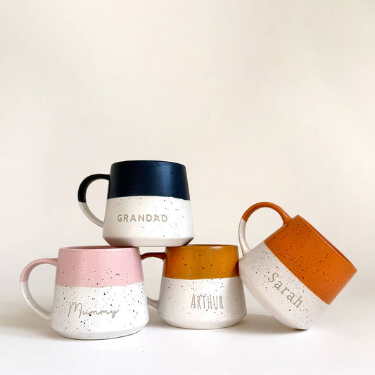 Personalised Dipped Stoneware Tea/Coffee Mug Gift (price relevant 28.1.26)